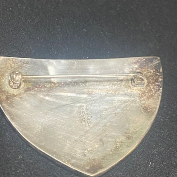 Abalone  mexico sterling pin - Picture 4 of 6